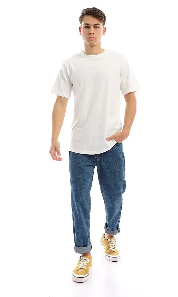 94687 Off-White Basic Regular Fit Summer Basic Tee