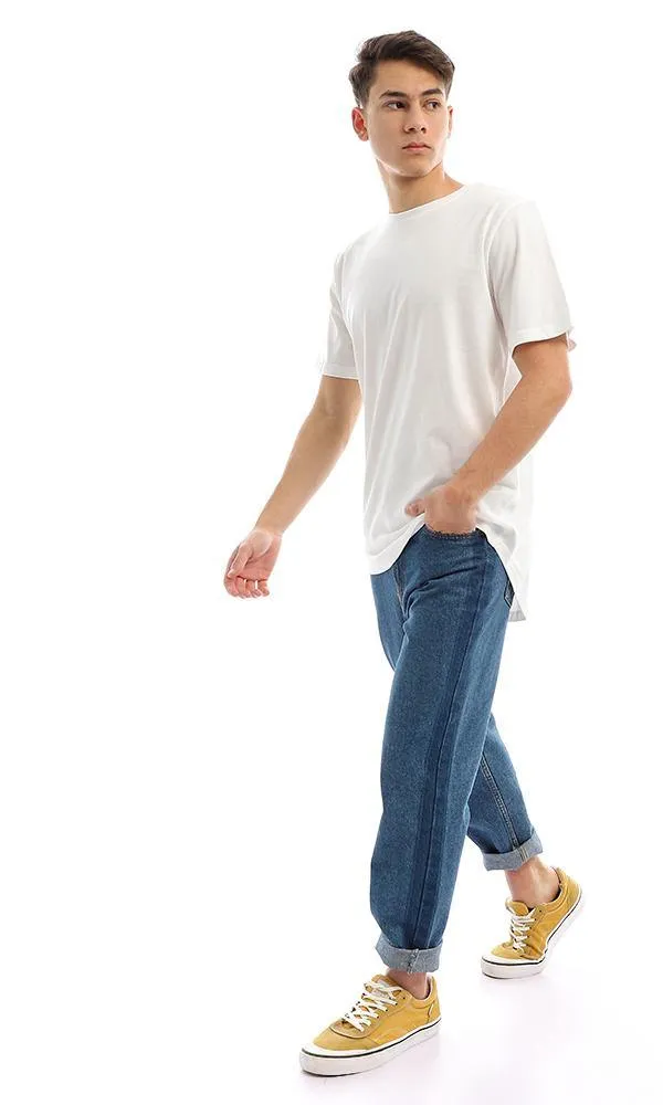 94687 Off-White Basic Regular Fit Summer Basic Tee