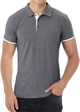 Aiyino Men's Short/Long Sleeve Polo Shirts Casual Slim Fit Basic Designed Cotton Shirts