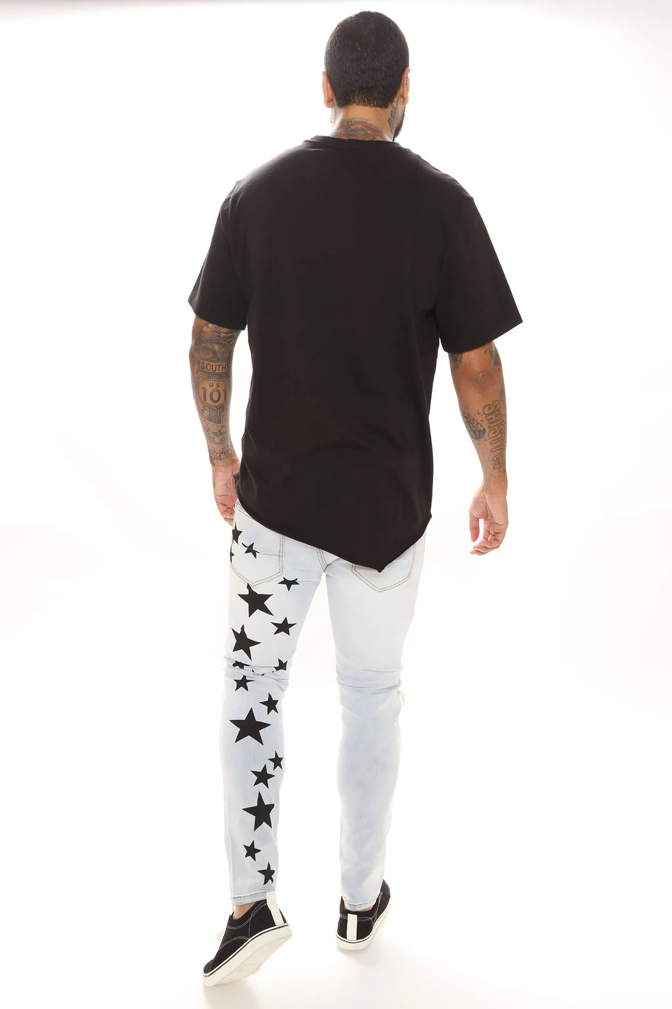 All Star Ripped Skinny Jeans - Vintage Blue Wash