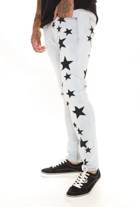 All Star Ripped Skinny Jeans - Vintage Blue Wash
