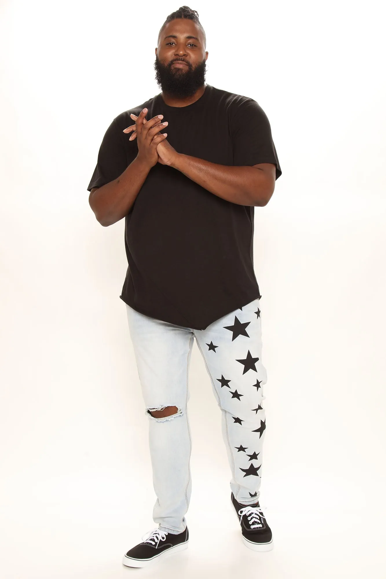 All Star Ripped Skinny Jeans - Vintage Blue Wash
