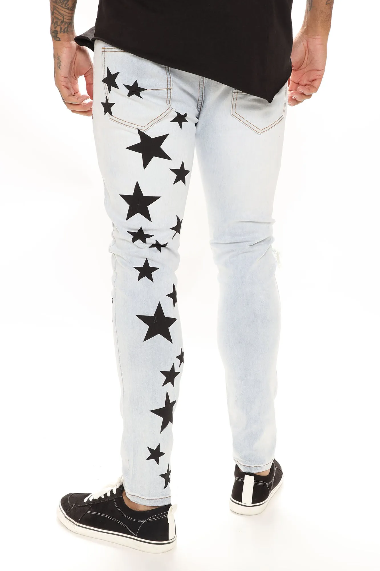 All Star Ripped Skinny Jeans - Vintage Blue Wash