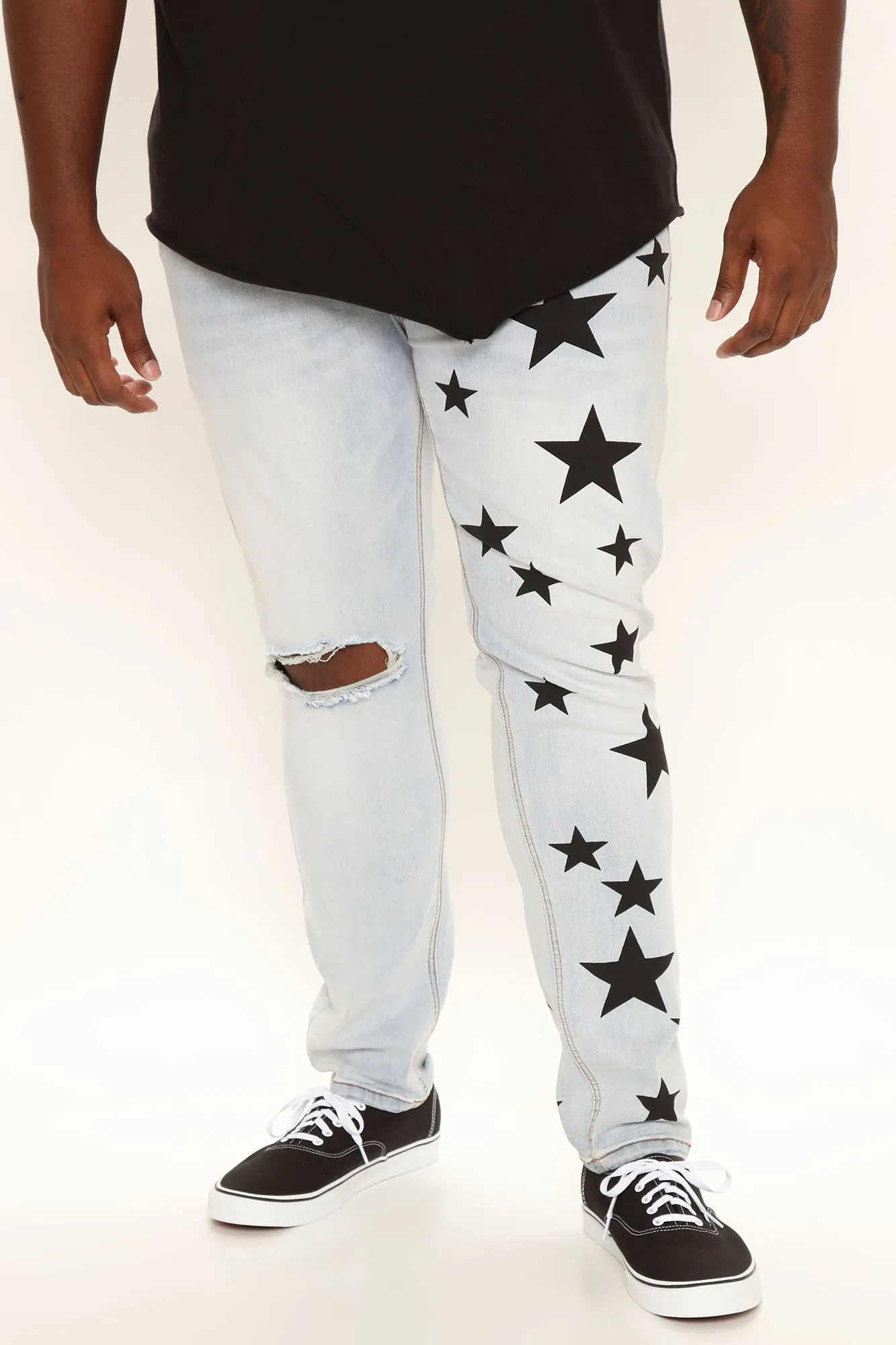 All Star Ripped Skinny Jeans - Vintage Blue Wash