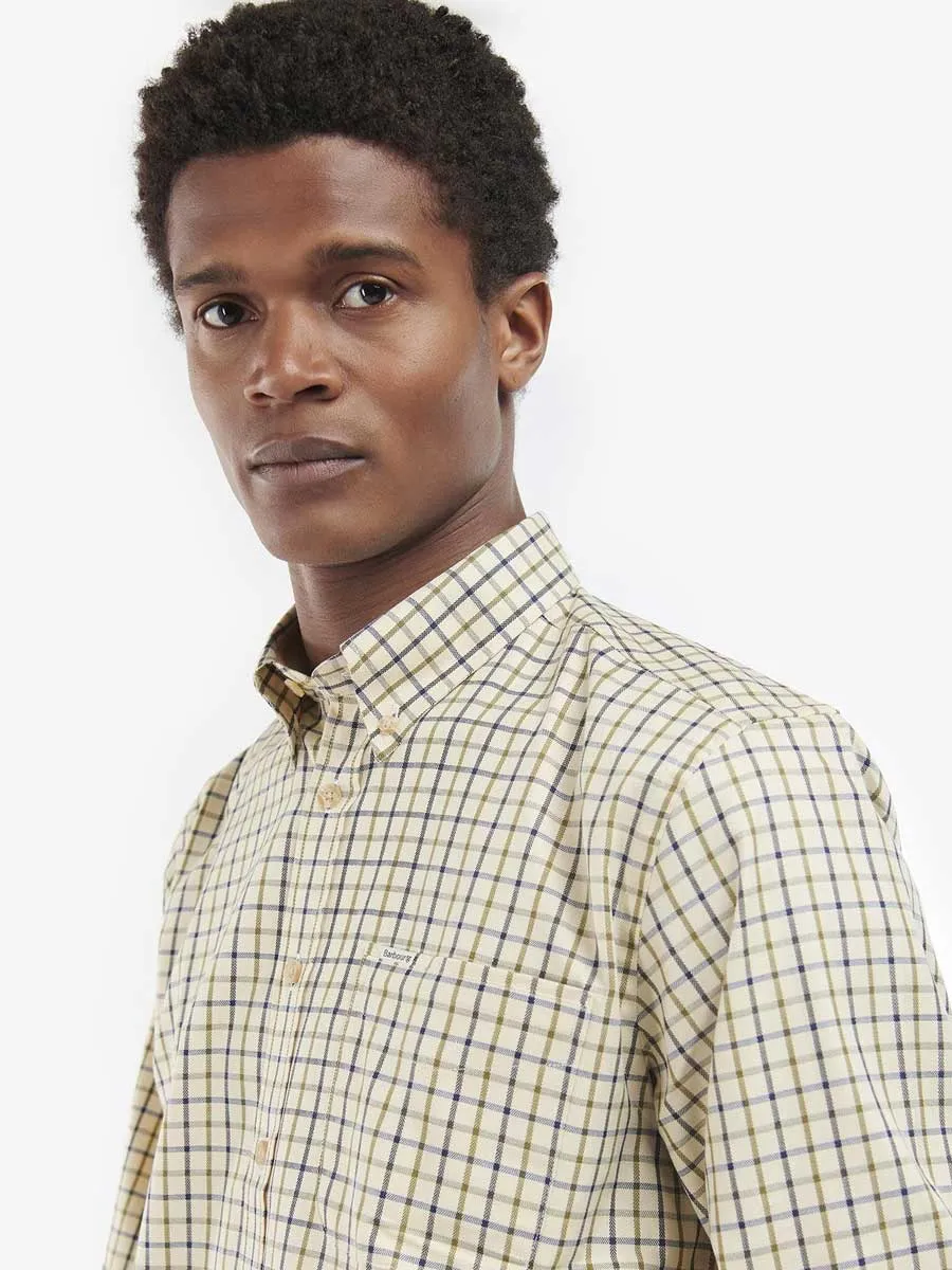 BARBOUR Sporting Tattersall Check Shirt - Men's - Navy/Olive