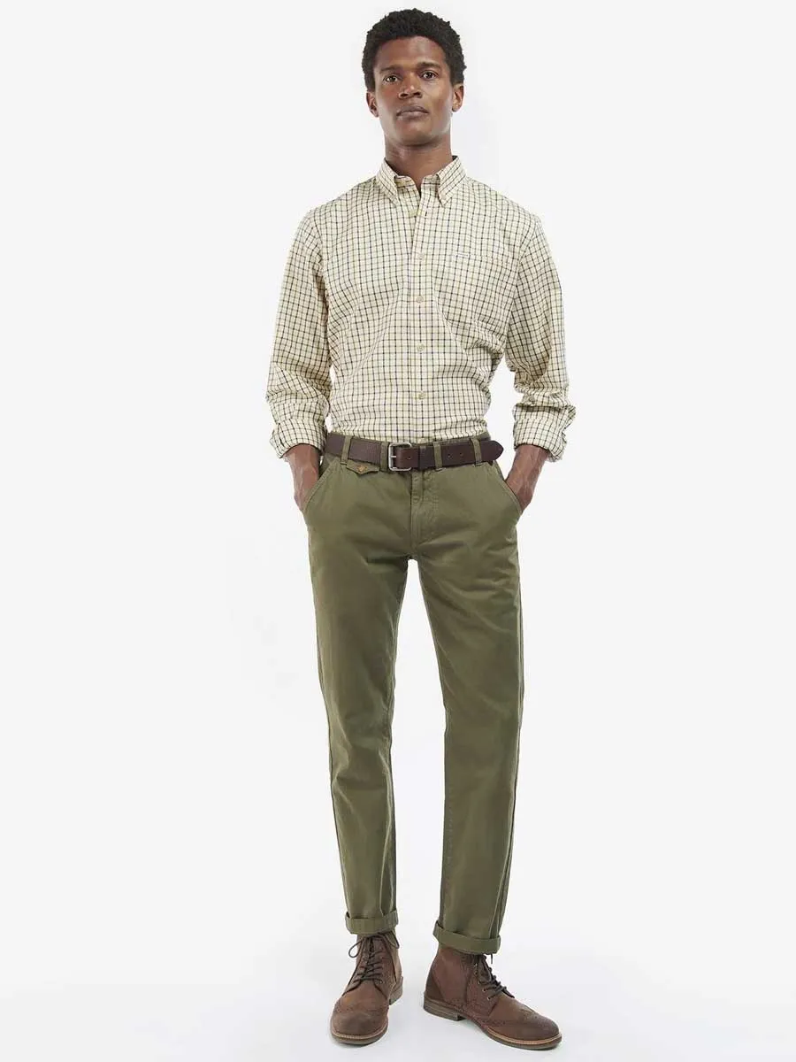 BARBOUR Sporting Tattersall Check Shirt - Men's - Navy/Olive