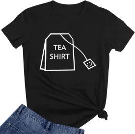 BLACKOO Teen Girl Funny T Shirts Women Cute Tops Junior Graphic Tee