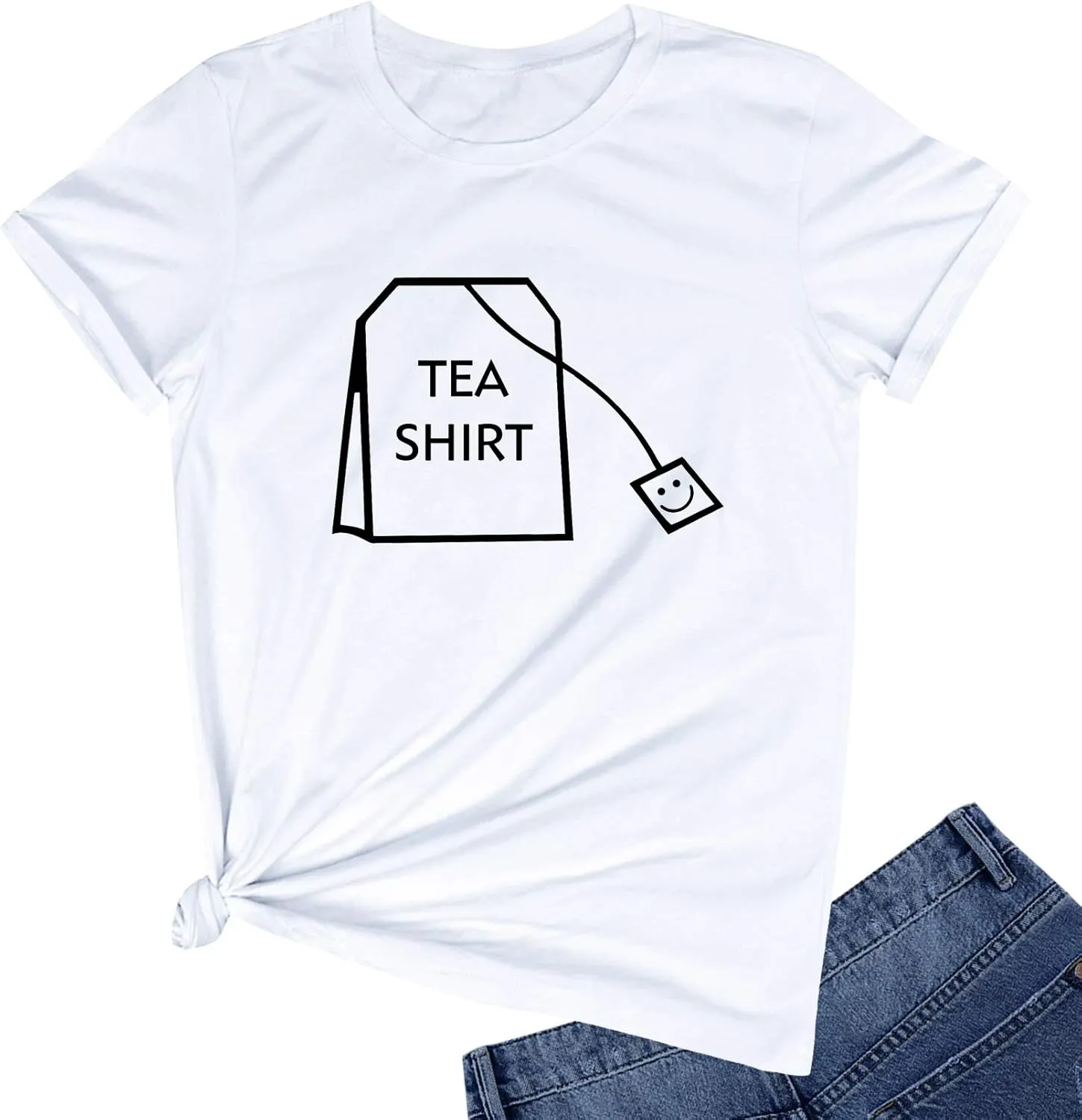 BLACKOO Teen Girl Funny T Shirts Women Cute Tops Junior Graphic Tee