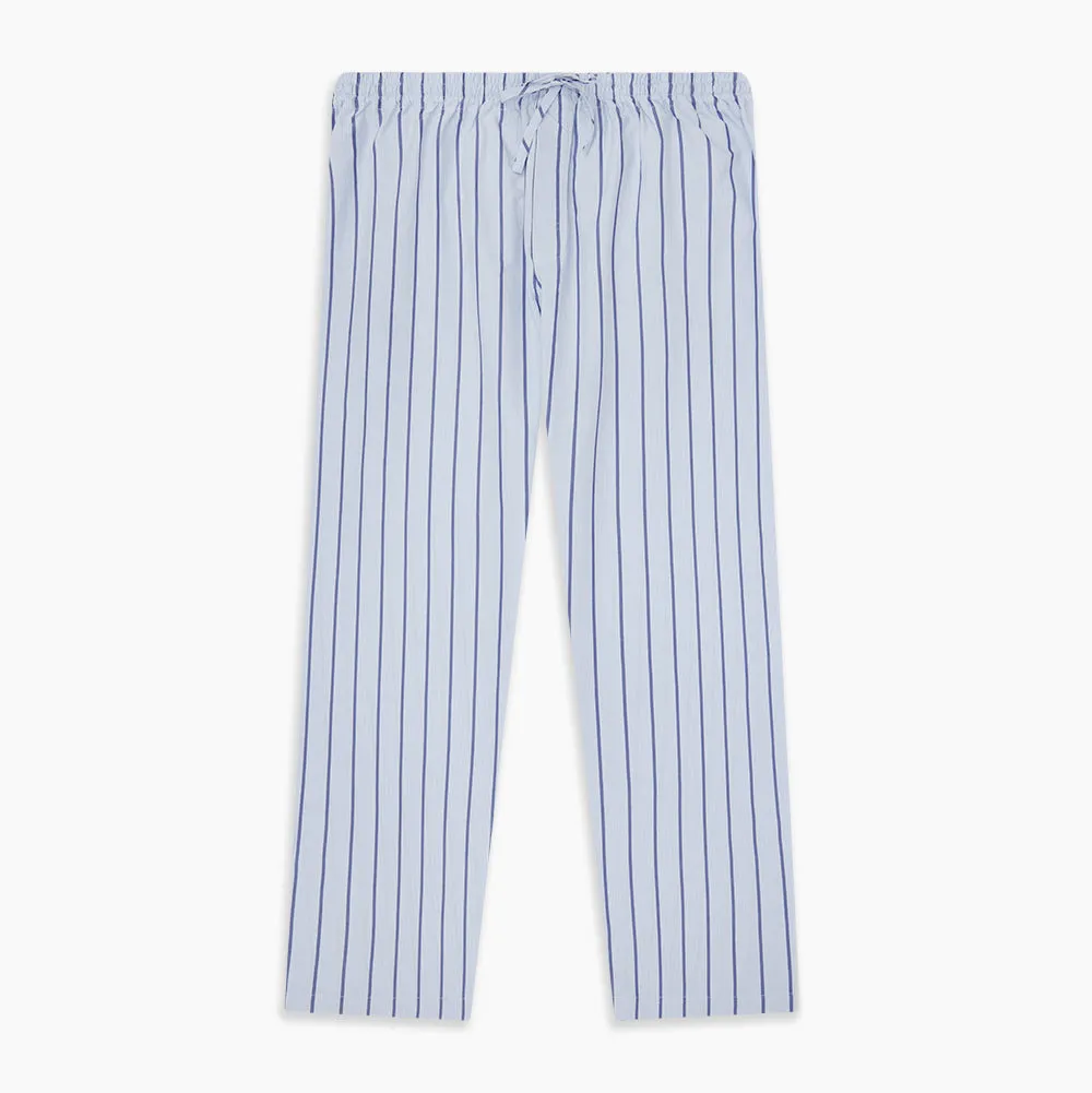 Blue Track Stripe Pyjama Trousers