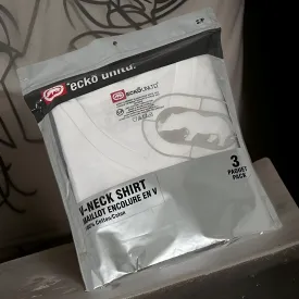*ECKO UNLTD.* V-NECK TEES (3 PACK) (WHITE)