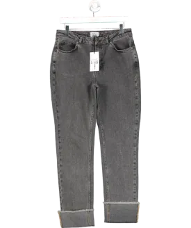 ELEVEN LOVES Sarah Straight Leg Jeans - Washed Black UK 12