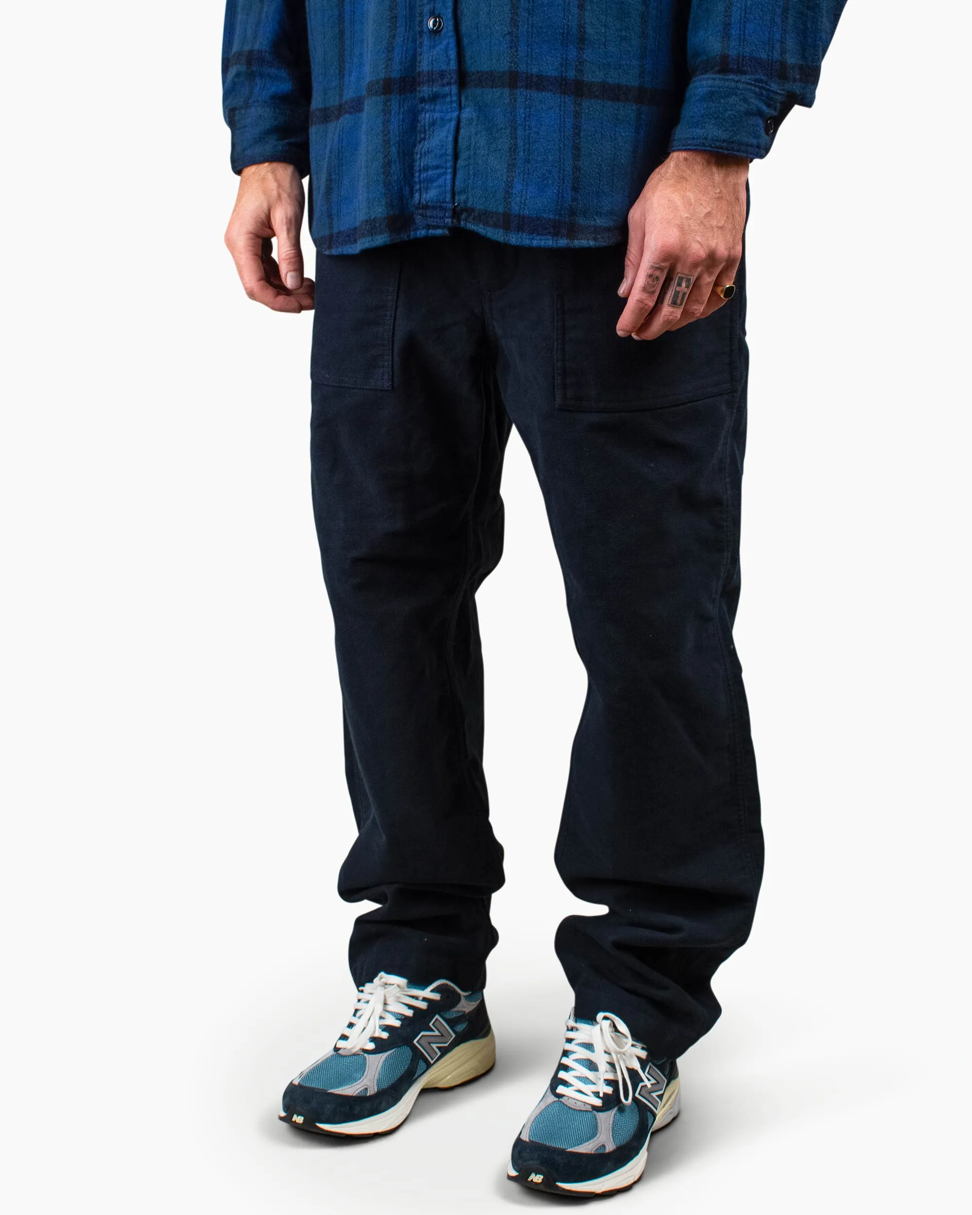 Engineered Garments Fatigue Pant Dark Navy Cotton Moleskin