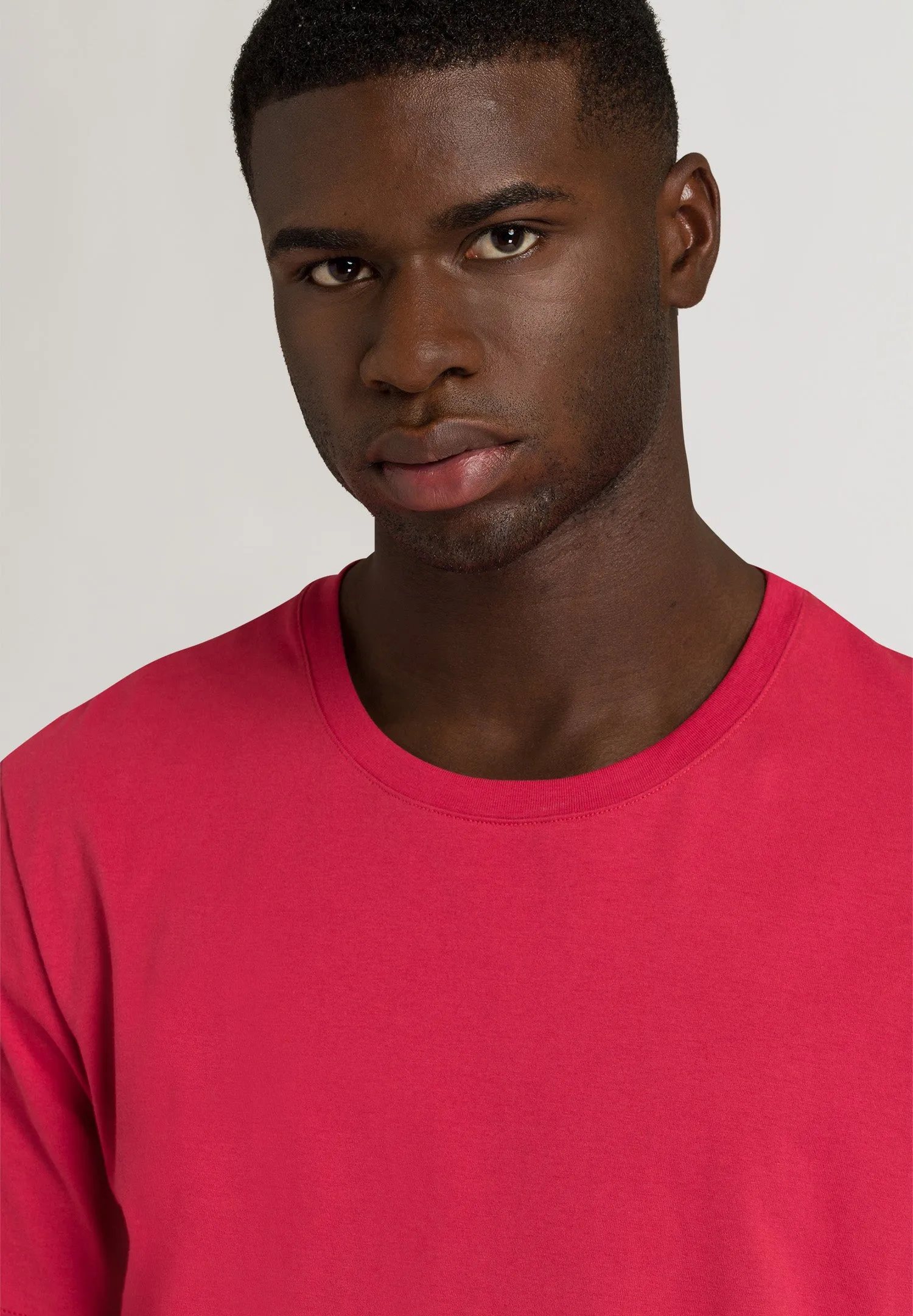 Living Shirts Jersey Cotton Crew Neck T-Shirt | Amaranth 75050-2410