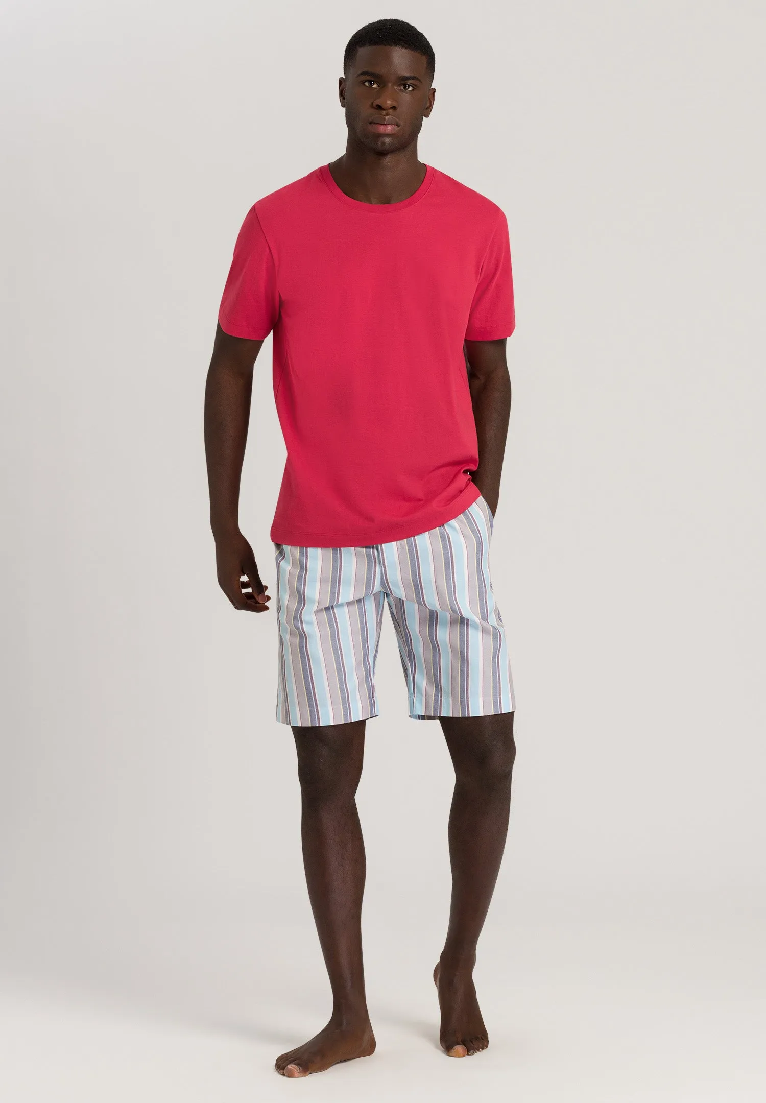 Living Shirts Jersey Cotton Crew Neck T-Shirt | Amaranth 75050-2410