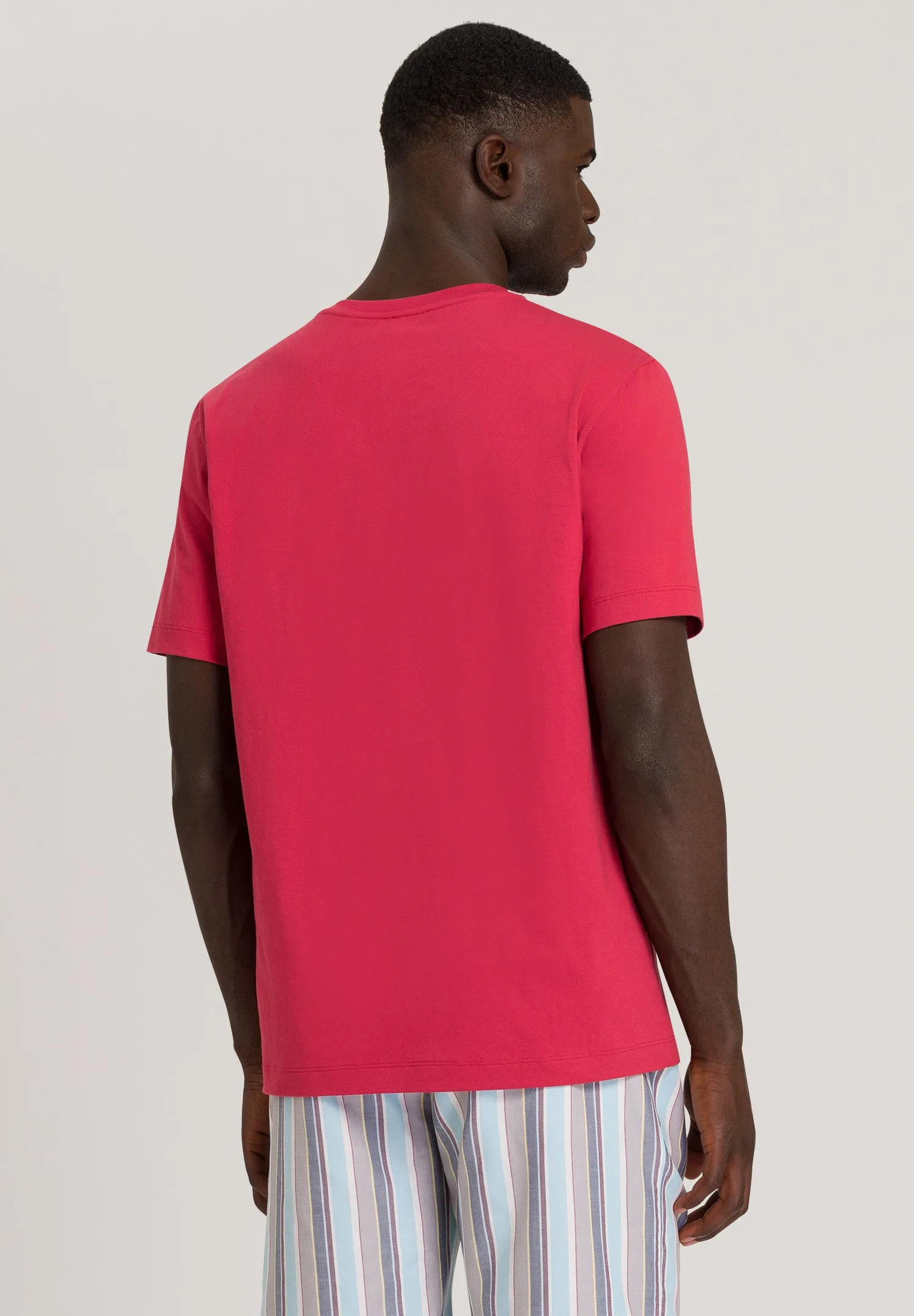 Living Shirts Jersey Cotton Crew Neck T-Shirt | Amaranth 75050-2410