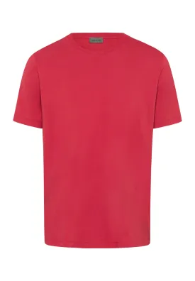 Living Shirts Jersey Cotton Crew Neck T-Shirt | Amaranth 75050-2410