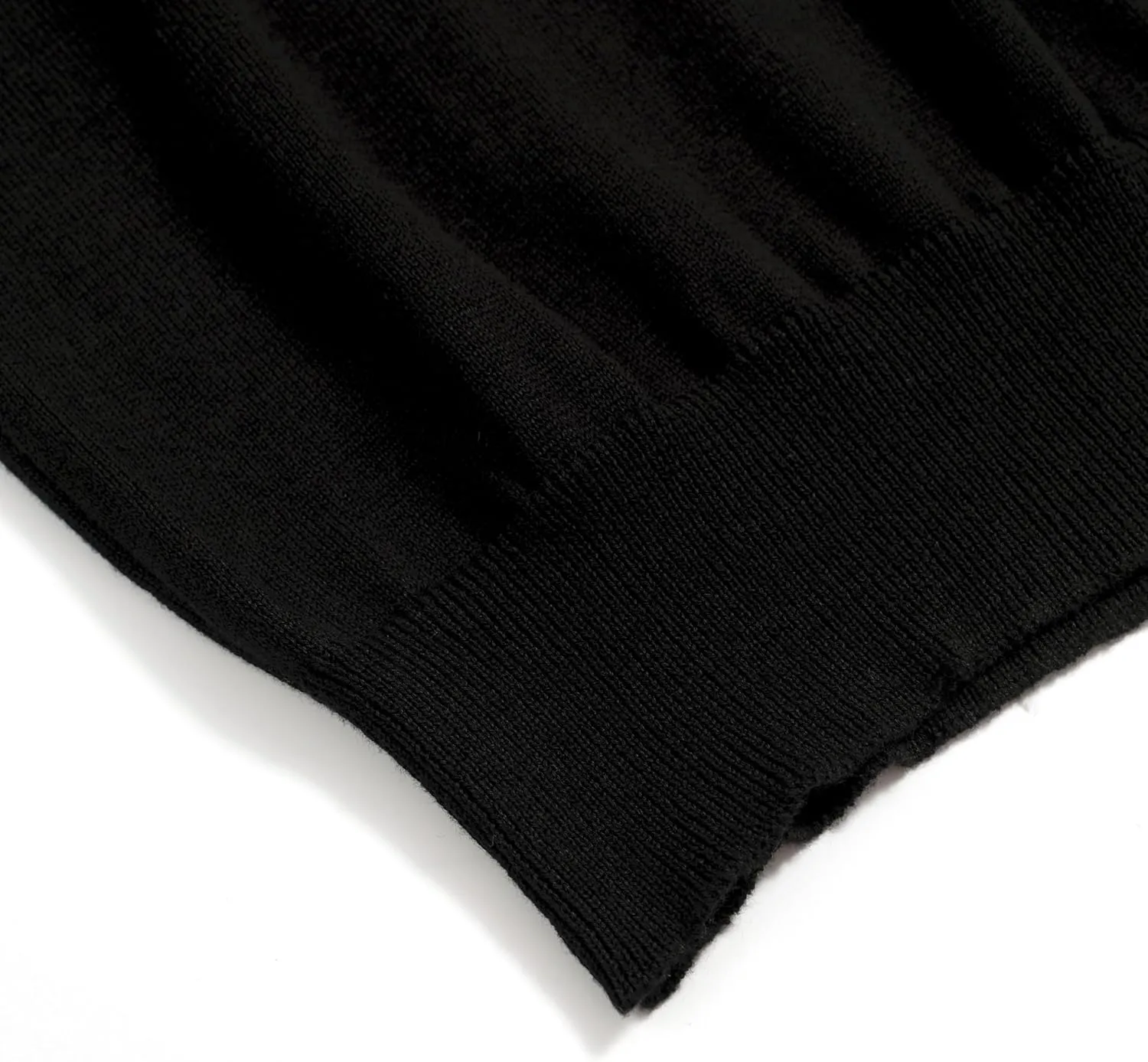 OXKNIT Mens Polo Shirts Short Sleeve Casual Knit Polo Shirt Vintage Golf T Shirts Tops with Black Stripe