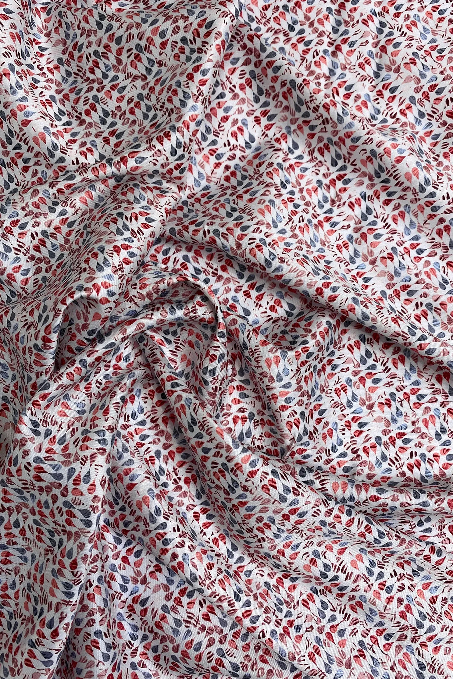 Red Cotton Digital Prints CDP-014