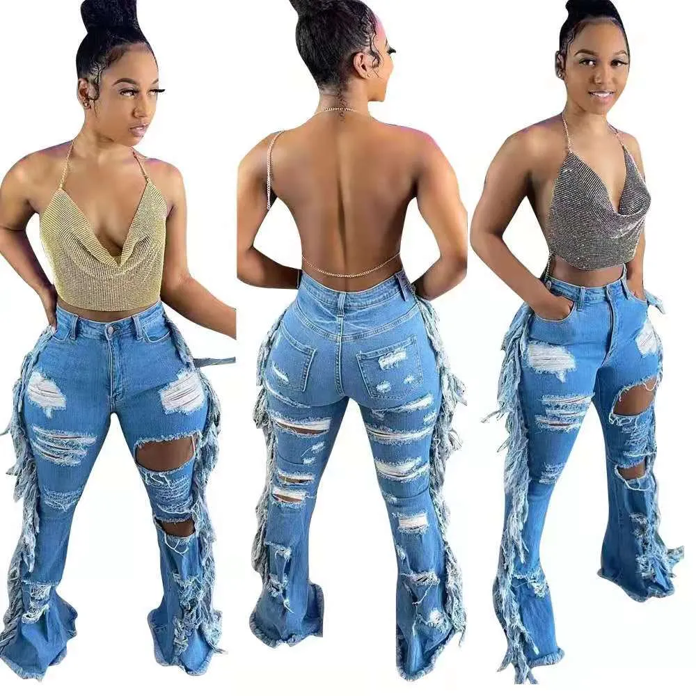 Ripped washed jeans(OC9335)