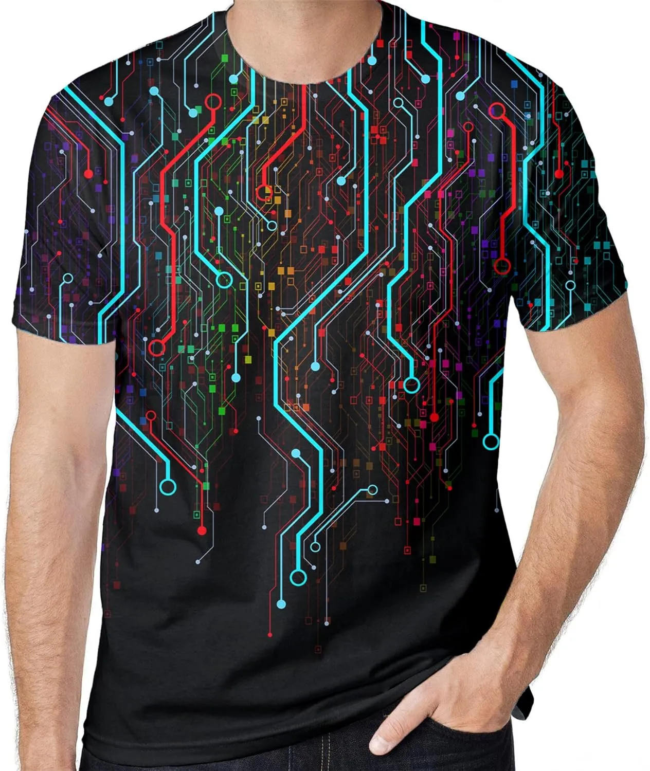 Unisex Novelty Shirts 3D Print Graphic Short Sleeve Shirts for Men Women