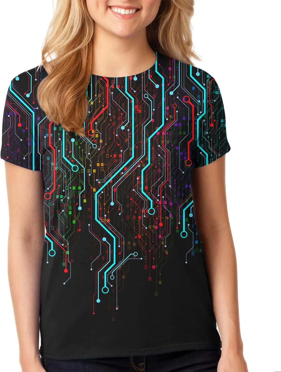 Unisex Novelty Shirts 3D Print Graphic Short Sleeve Shirts for Men Women