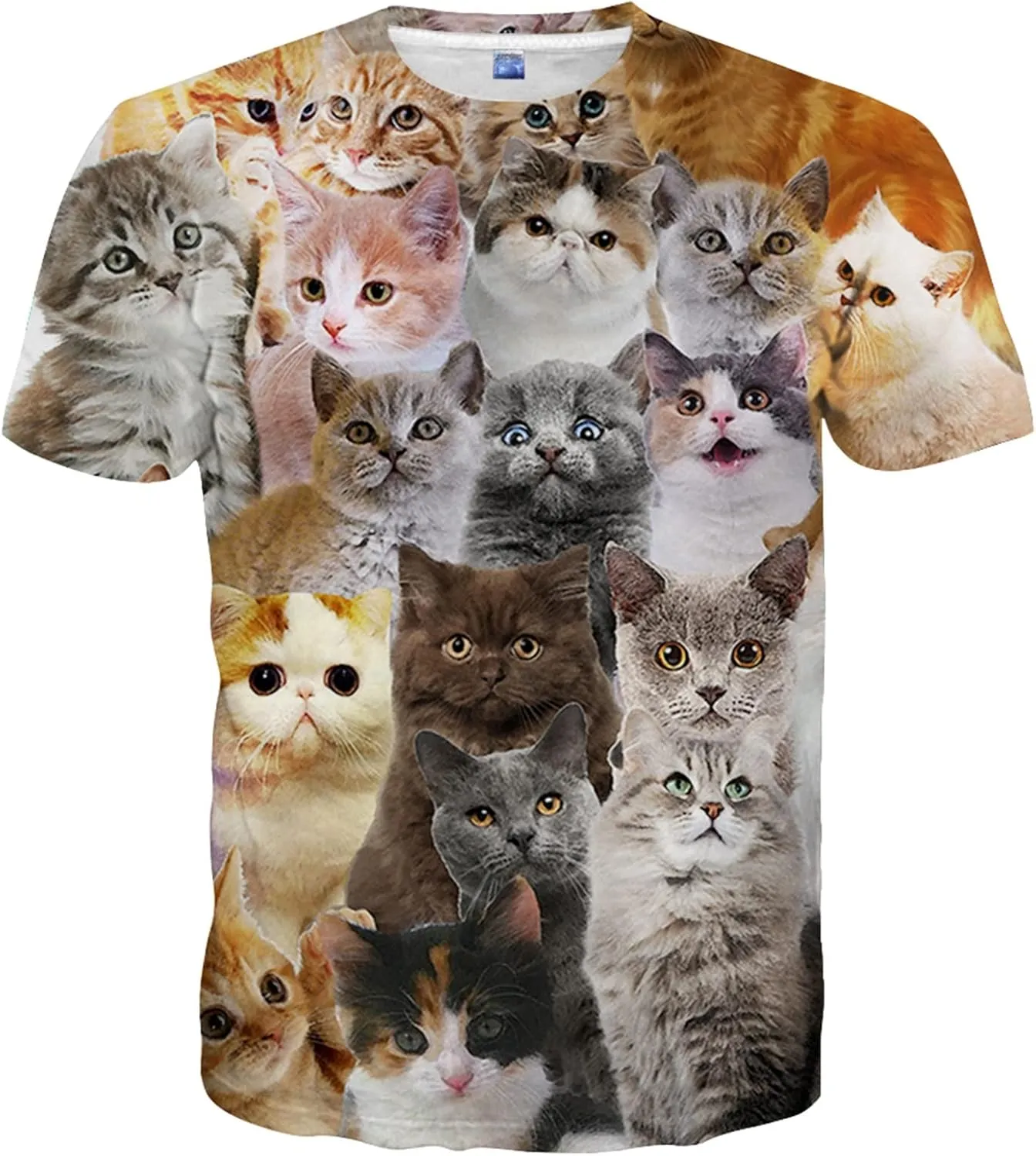 Yasswete Men and Women Shirts Unisex 3D Fashion Printed Shirts for Adults Short Sleeve Top T-Shirts